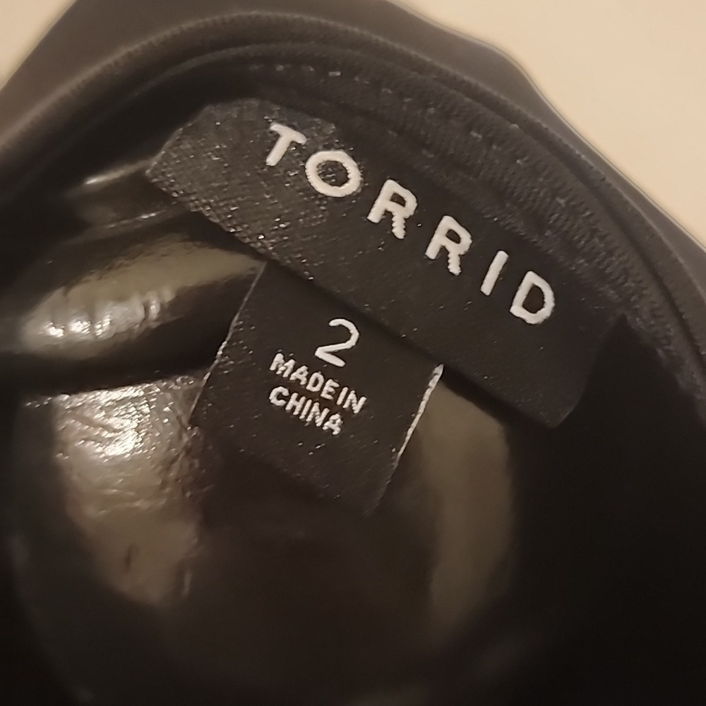 Torrid Black Long Sleeve Maxi Dress Hi-low Hem, Stretchy, Size 2 18/20 2x - Picture 10 of 12